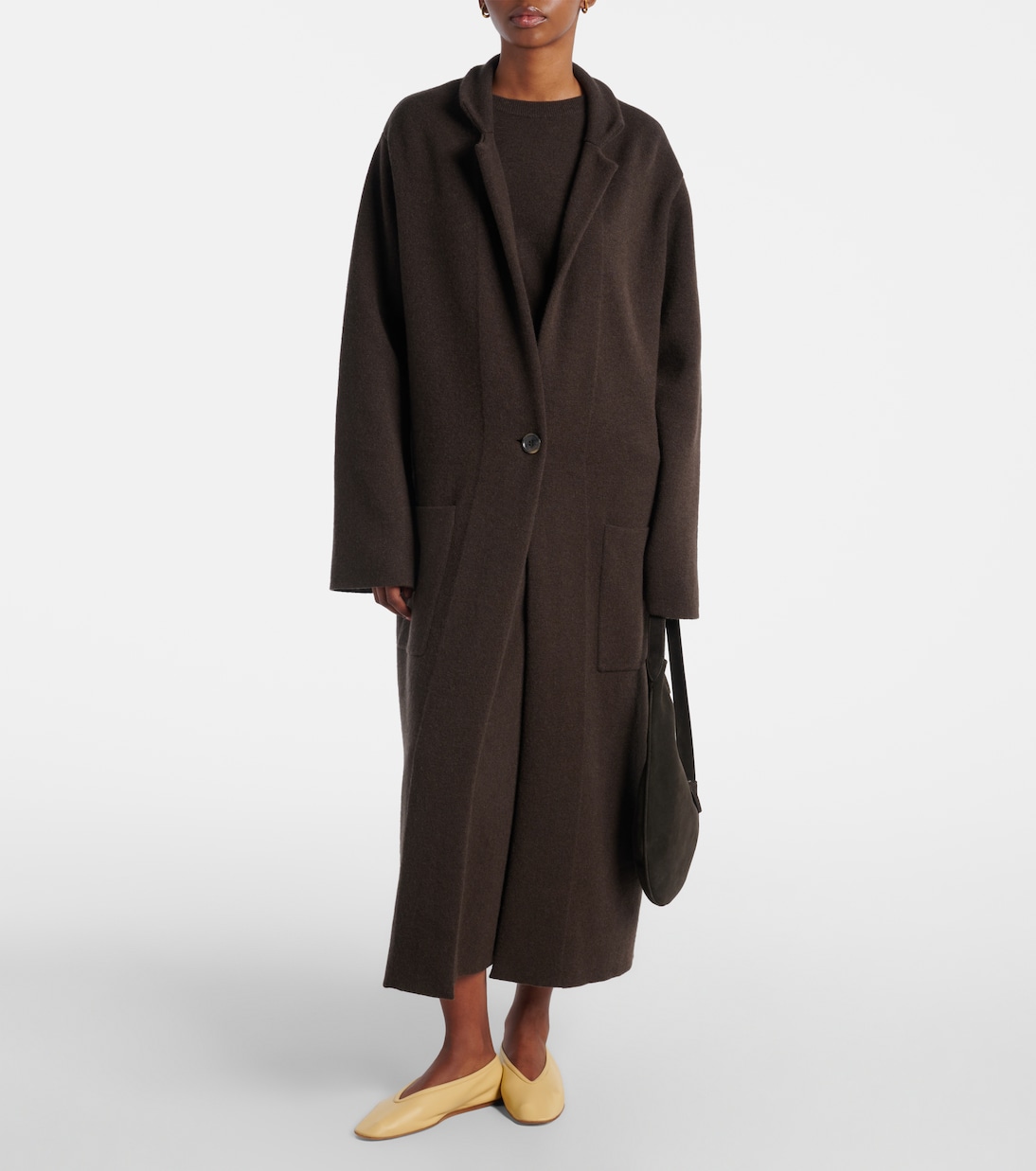 Amie single-breasted cashmere coat | Lisa Yang