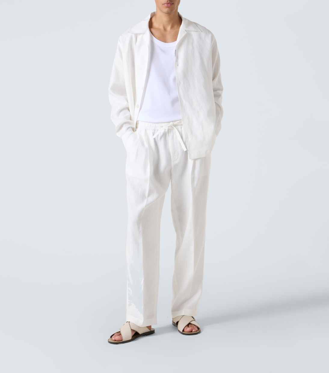 Linen straight pants | Dolce&Gabbana