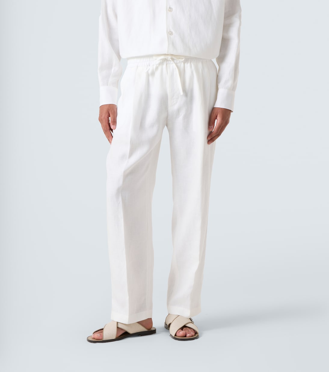 Linen straight pants | Dolce&Gabbana
