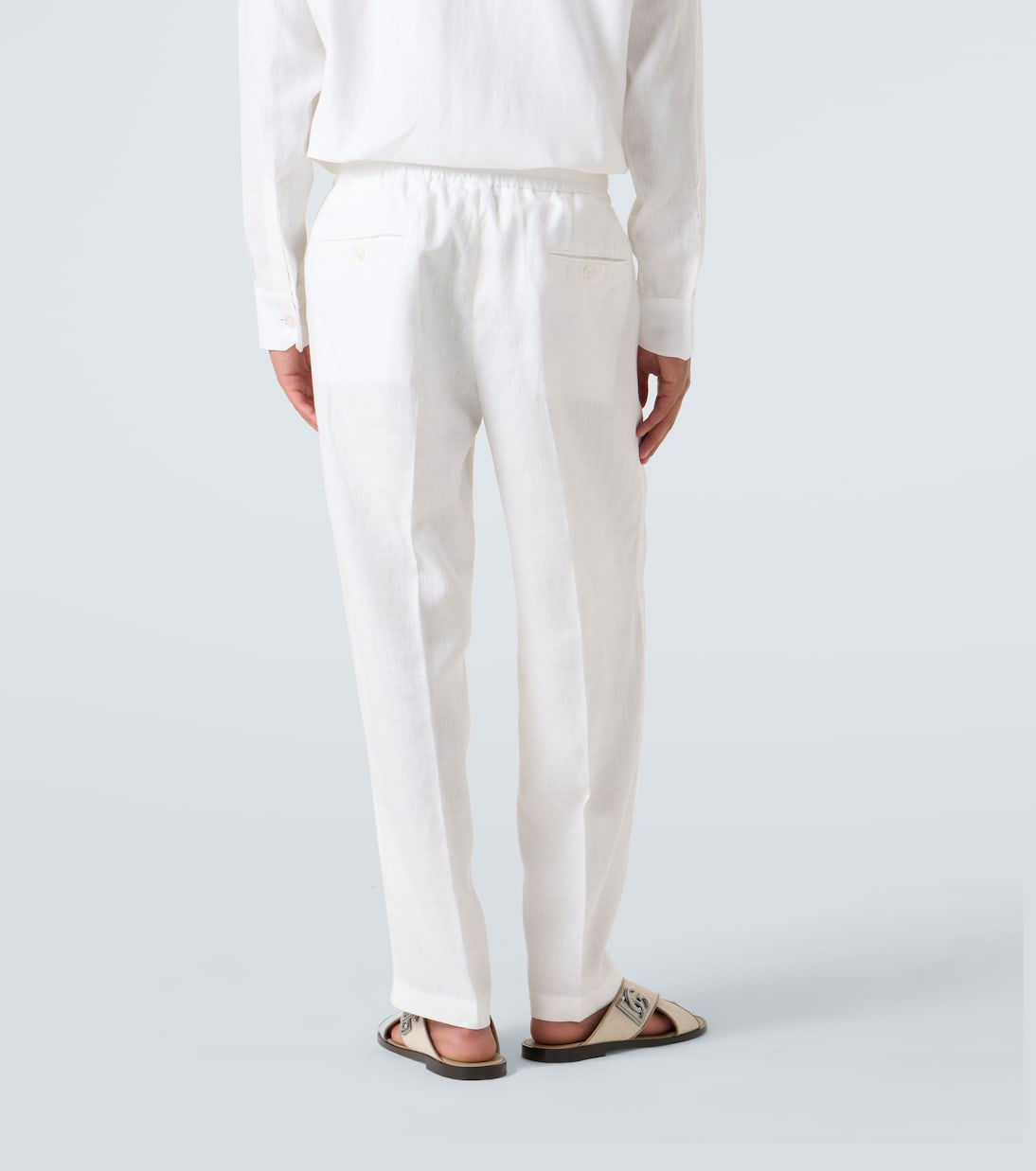 Linen straight pants | Dolce&Gabbana
