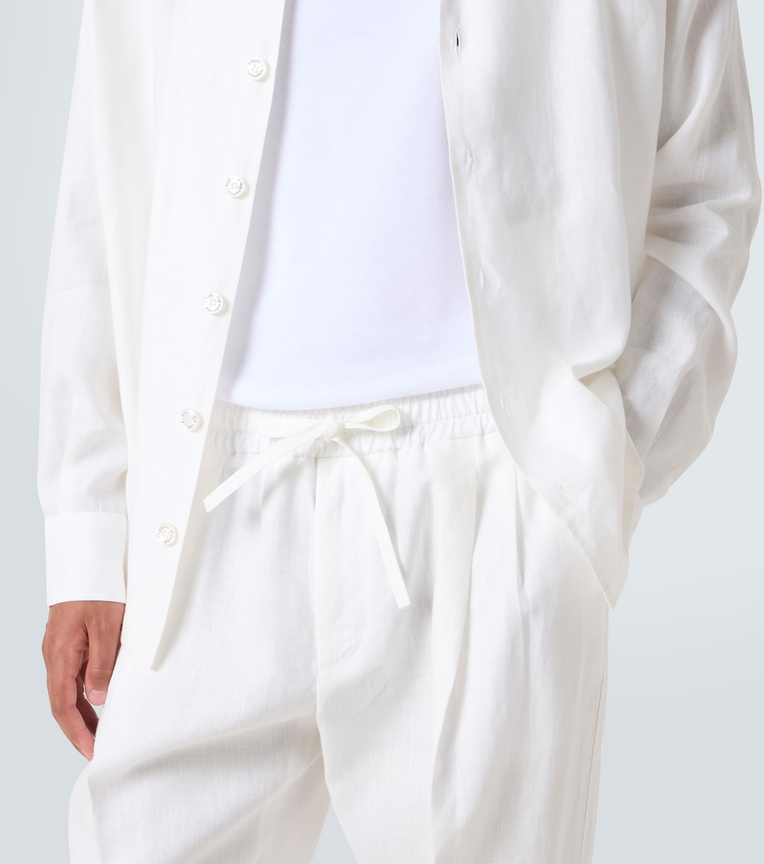 Linen straight pants | Dolce&Gabbana