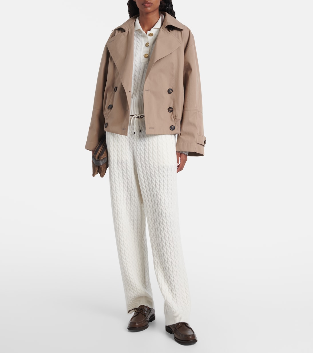 Pantalones anchos de cachemir | Brunello Cucinelli