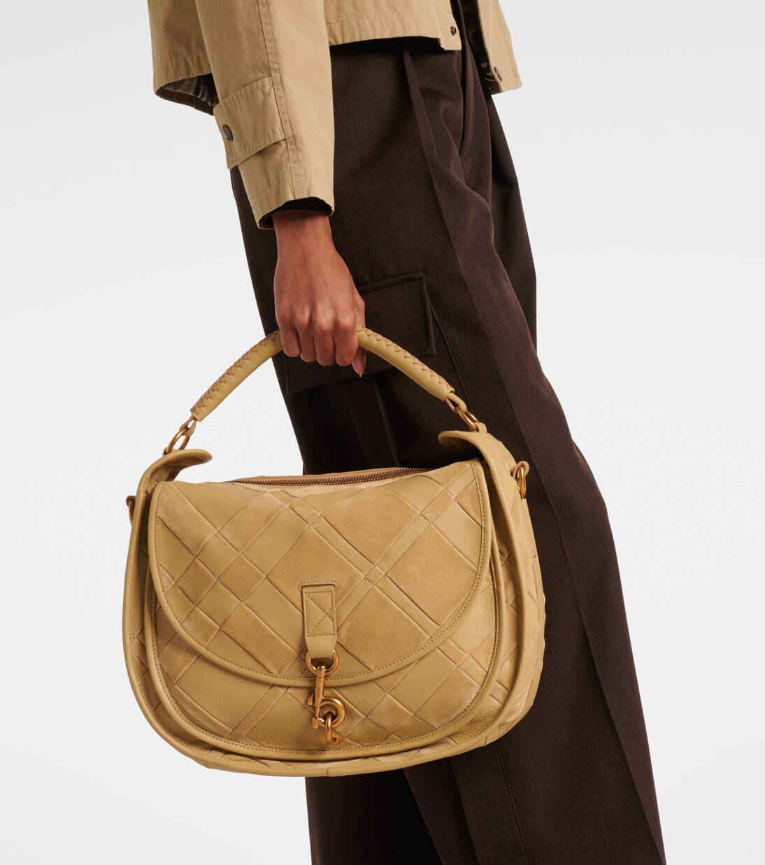 Medium leather shoulder bag | Burberry