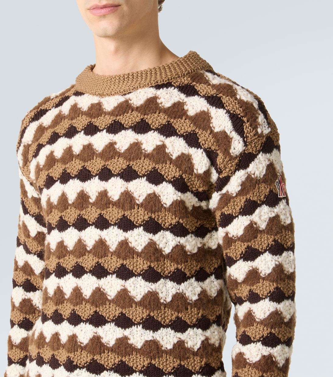 Pull en jacquard de laine et alpaga mélangés | Moncler Grenoble