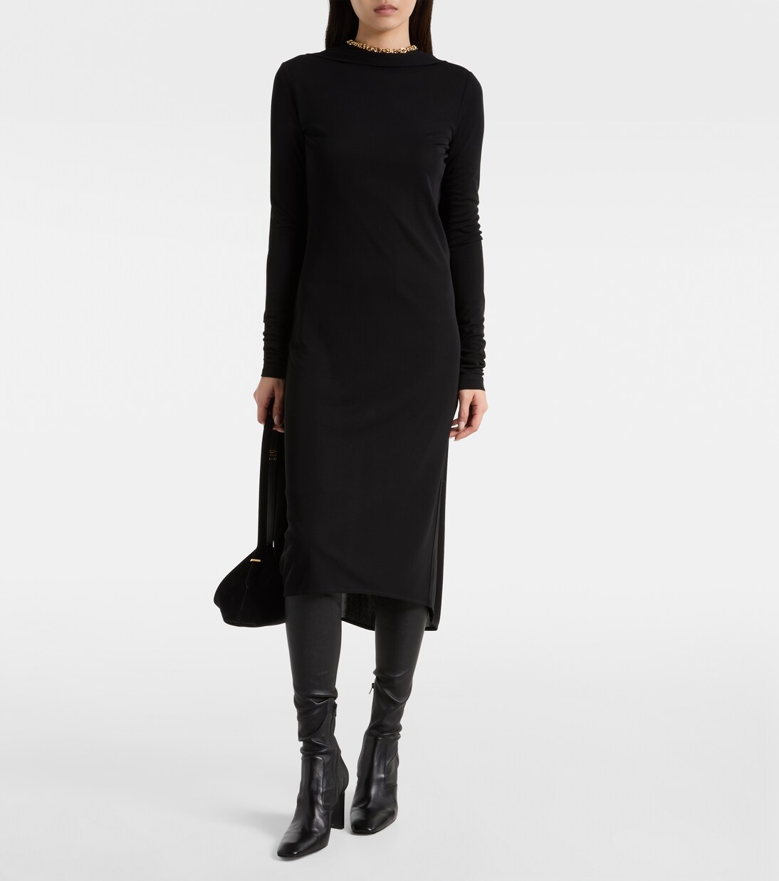 Draped jersey midi dress | Toteme