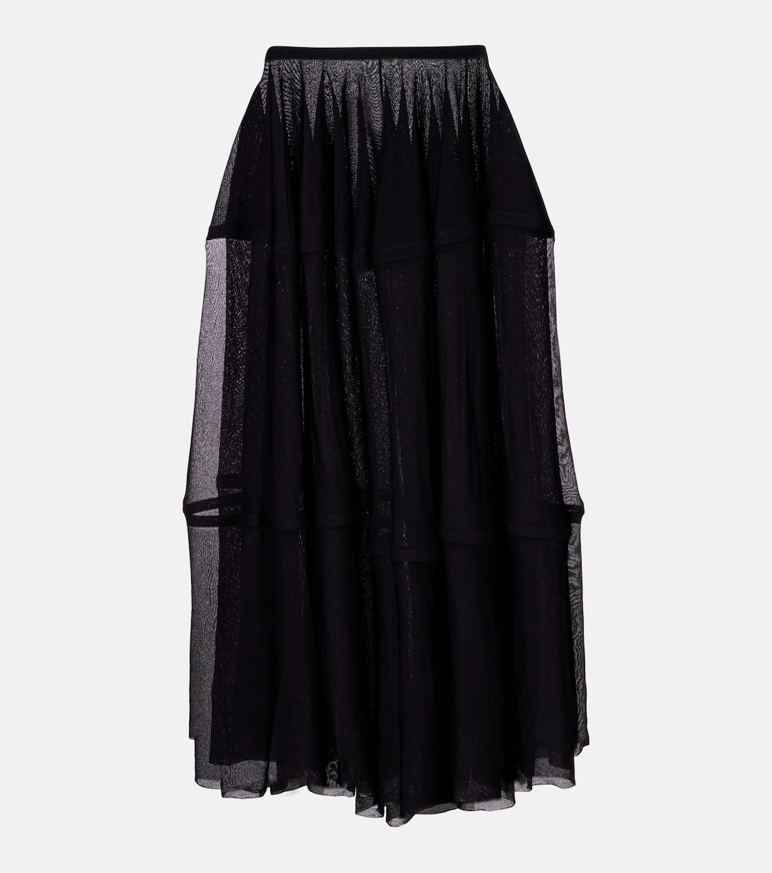 Semi-sheer midi skirt | Alaïa