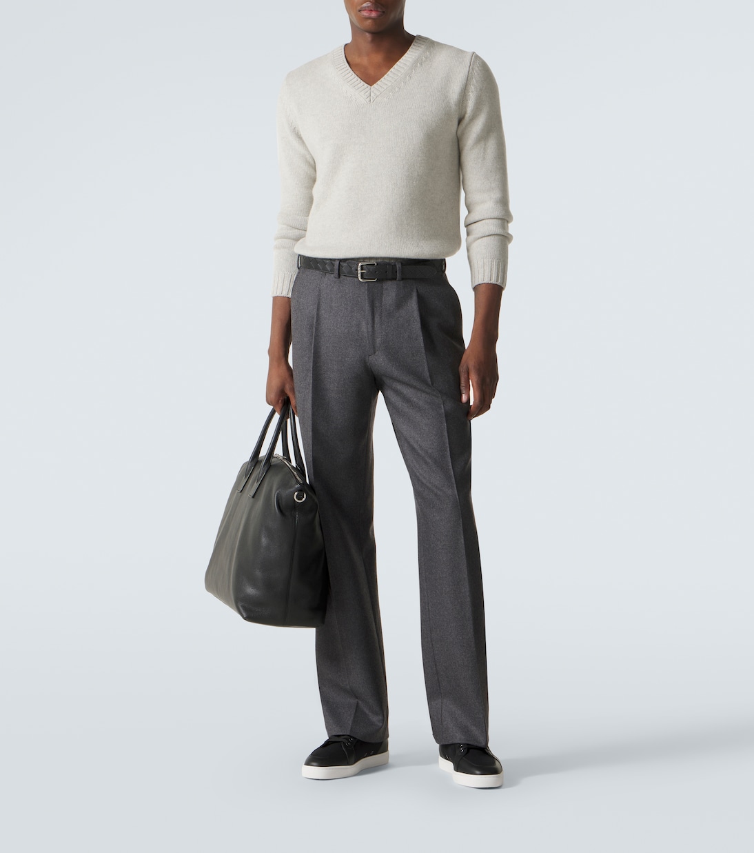 Rantulow leather-trimmed twill sneakers | Christian Louboutin