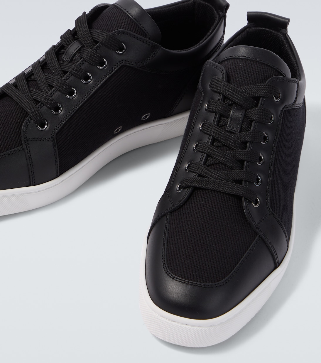 Rantulow leather-trimmed twill sneakers | Christian Louboutin
