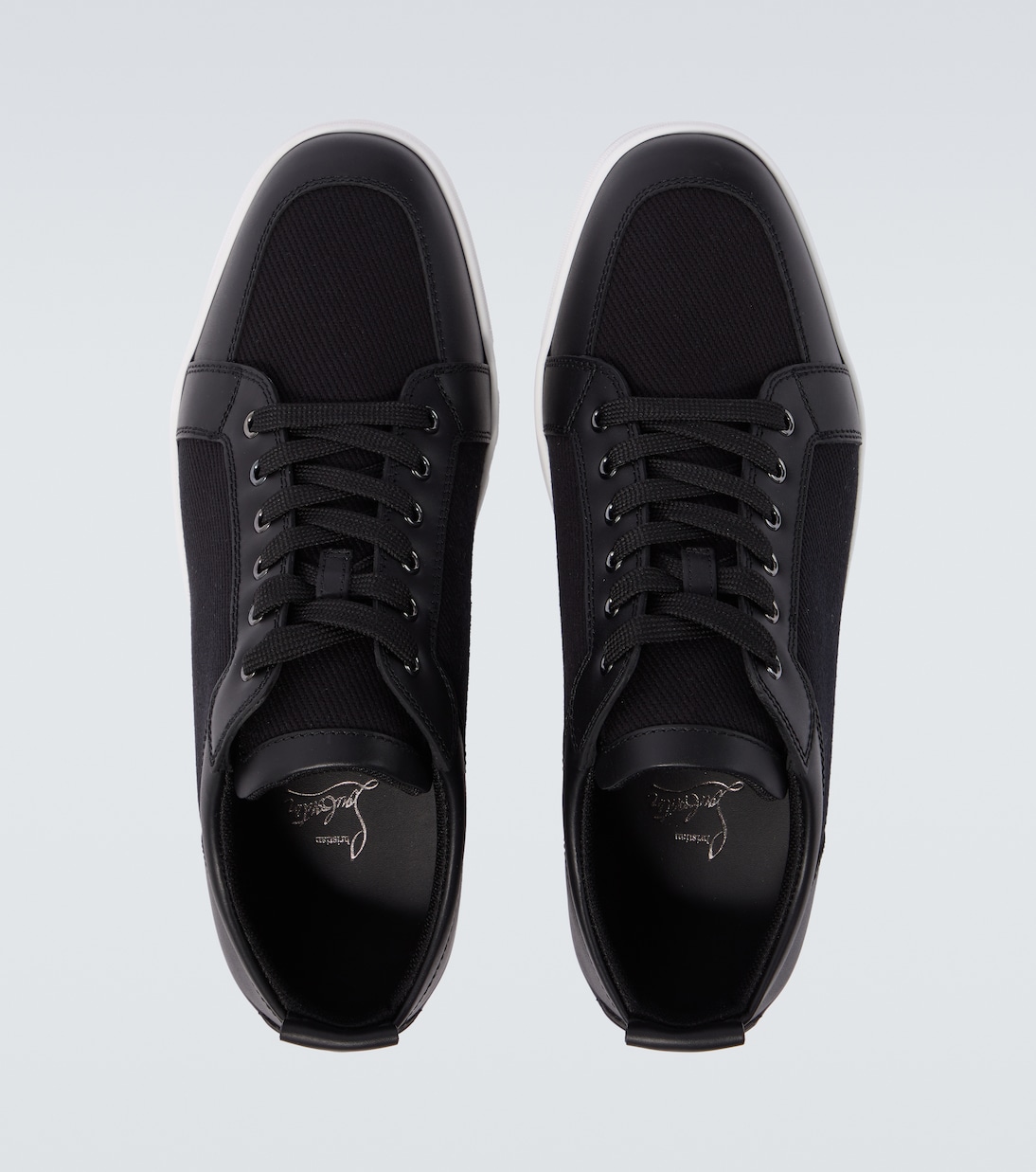 Rantulow leather-trimmed twill sneakers | Christian Louboutin