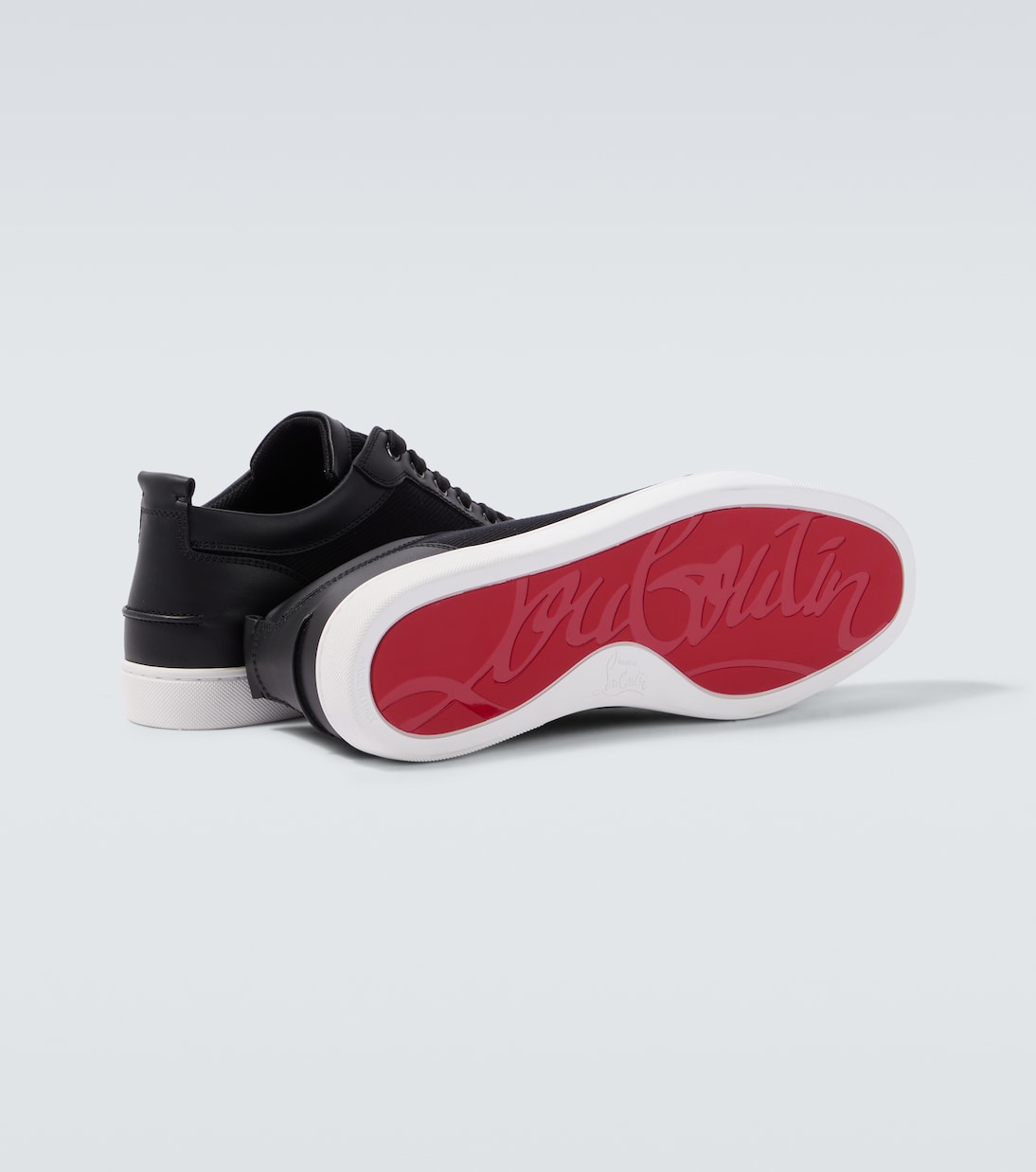 Rantulow leather-trimmed twill sneakers | Christian Louboutin