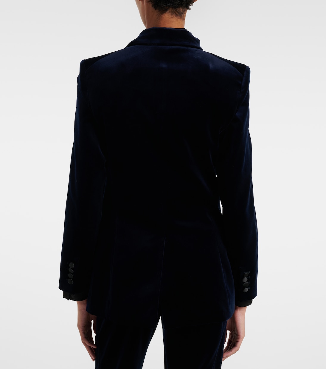 Cotton-blend velvet blazer | Victoria Beckham