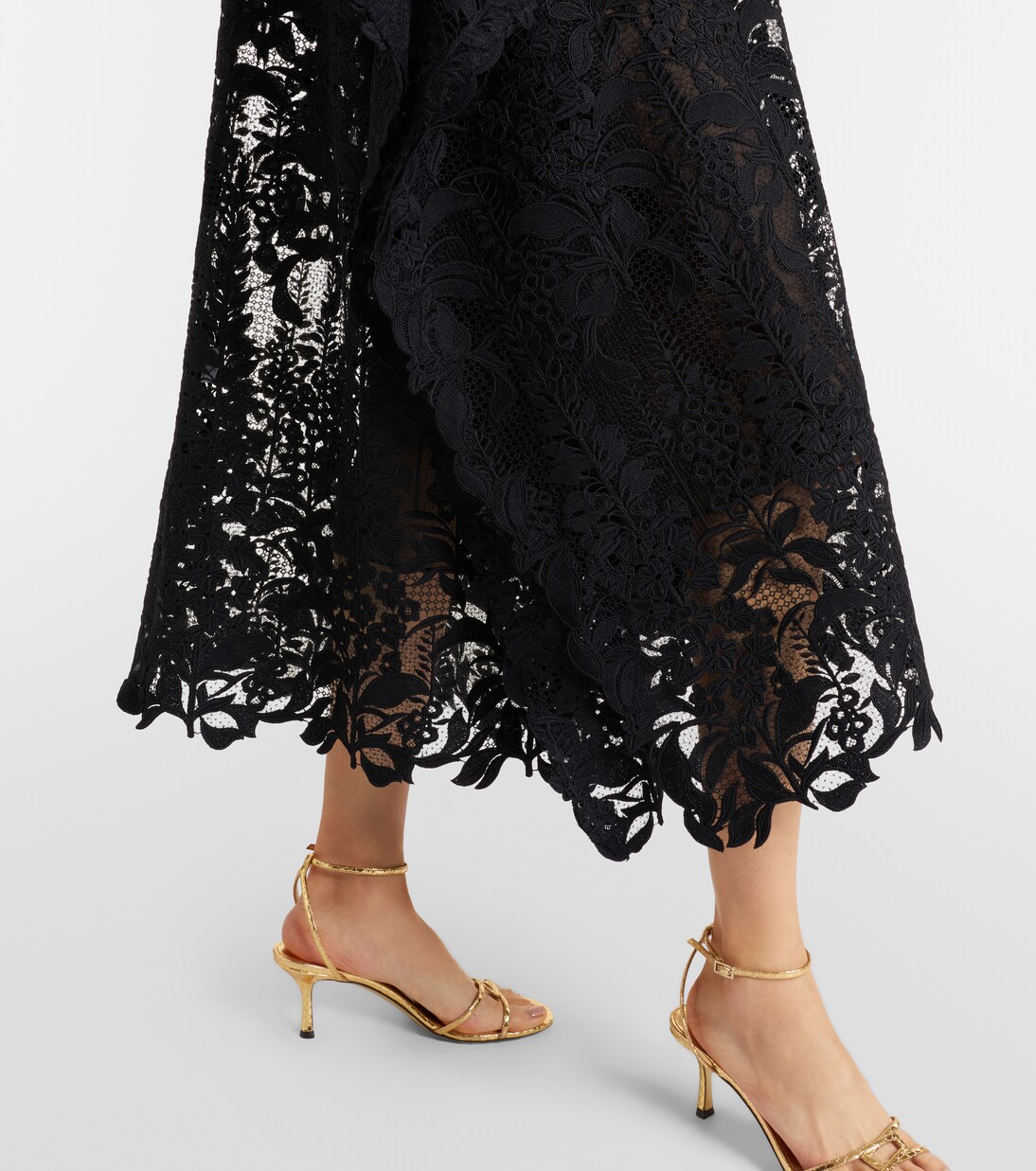 Caftano in pizzo guipure  | Oscar de la Renta