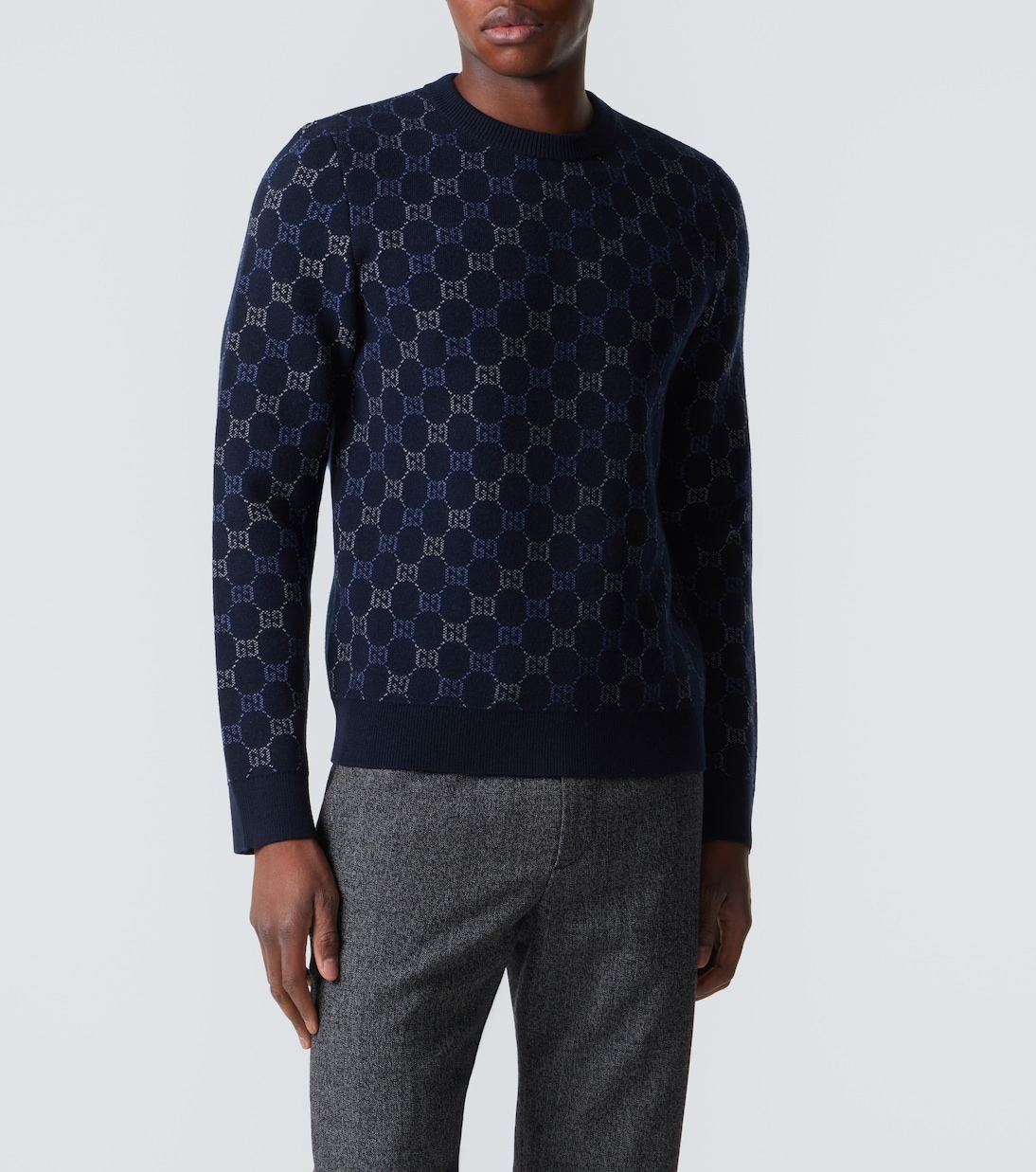 GG wool and cashmere-blend jacquard sweater | Gucci