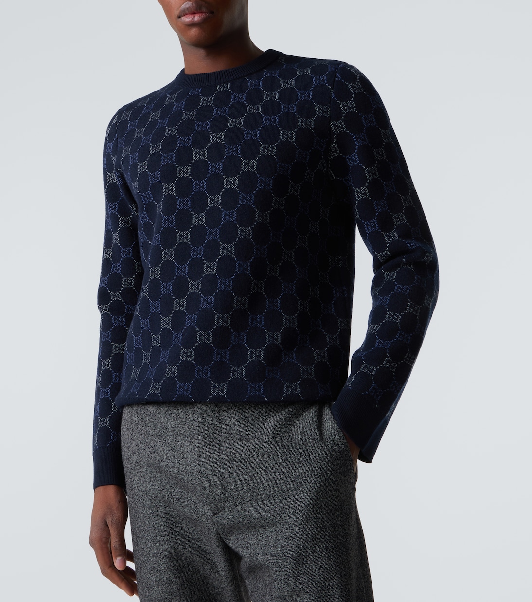 GG wool and cashmere-blend jacquard sweater | Gucci