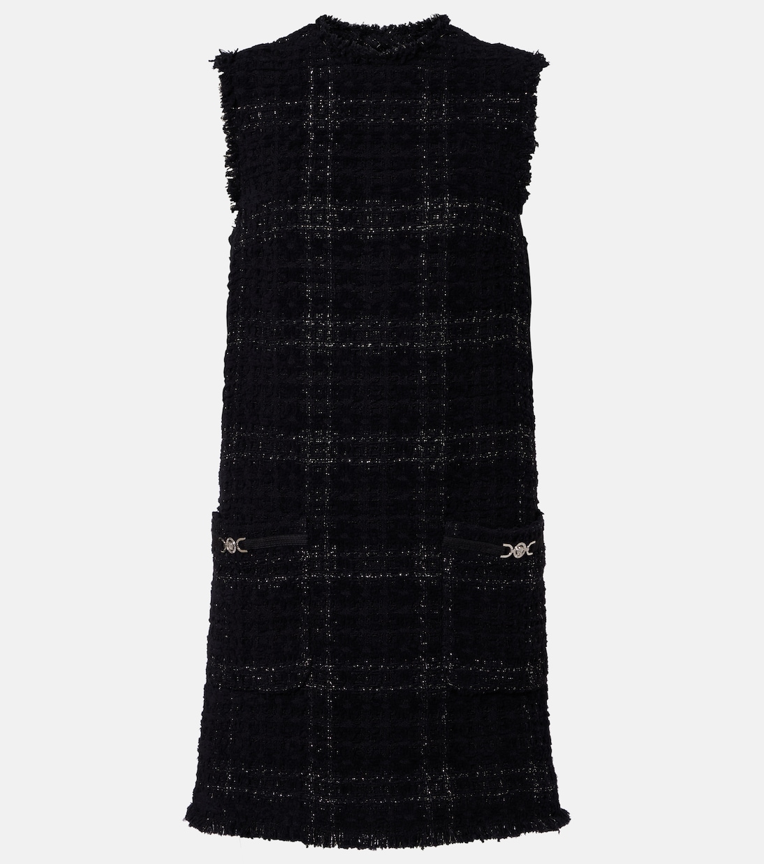 Medusa '95 cotton-blend tweed minidress | Versace