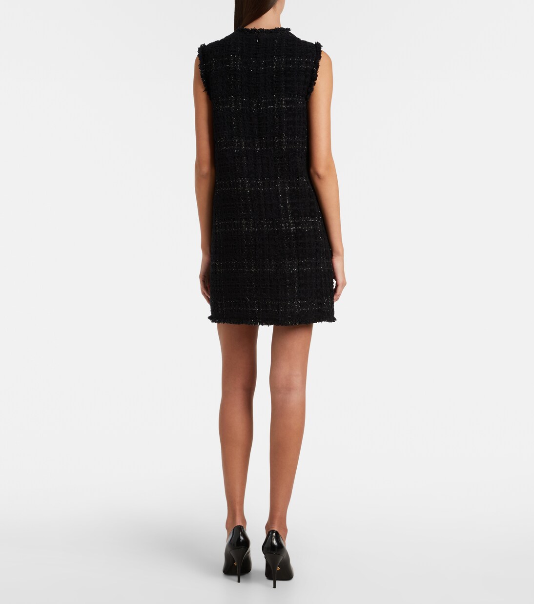 Medusa '95 cotton-blend tweed minidress | Versace