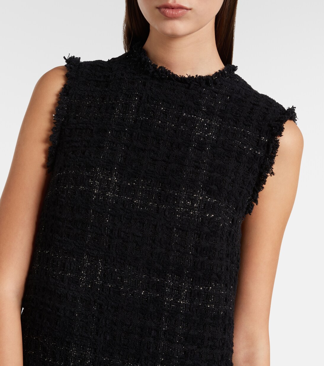 Medusa '95 cotton-blend tweed minidress | Versace