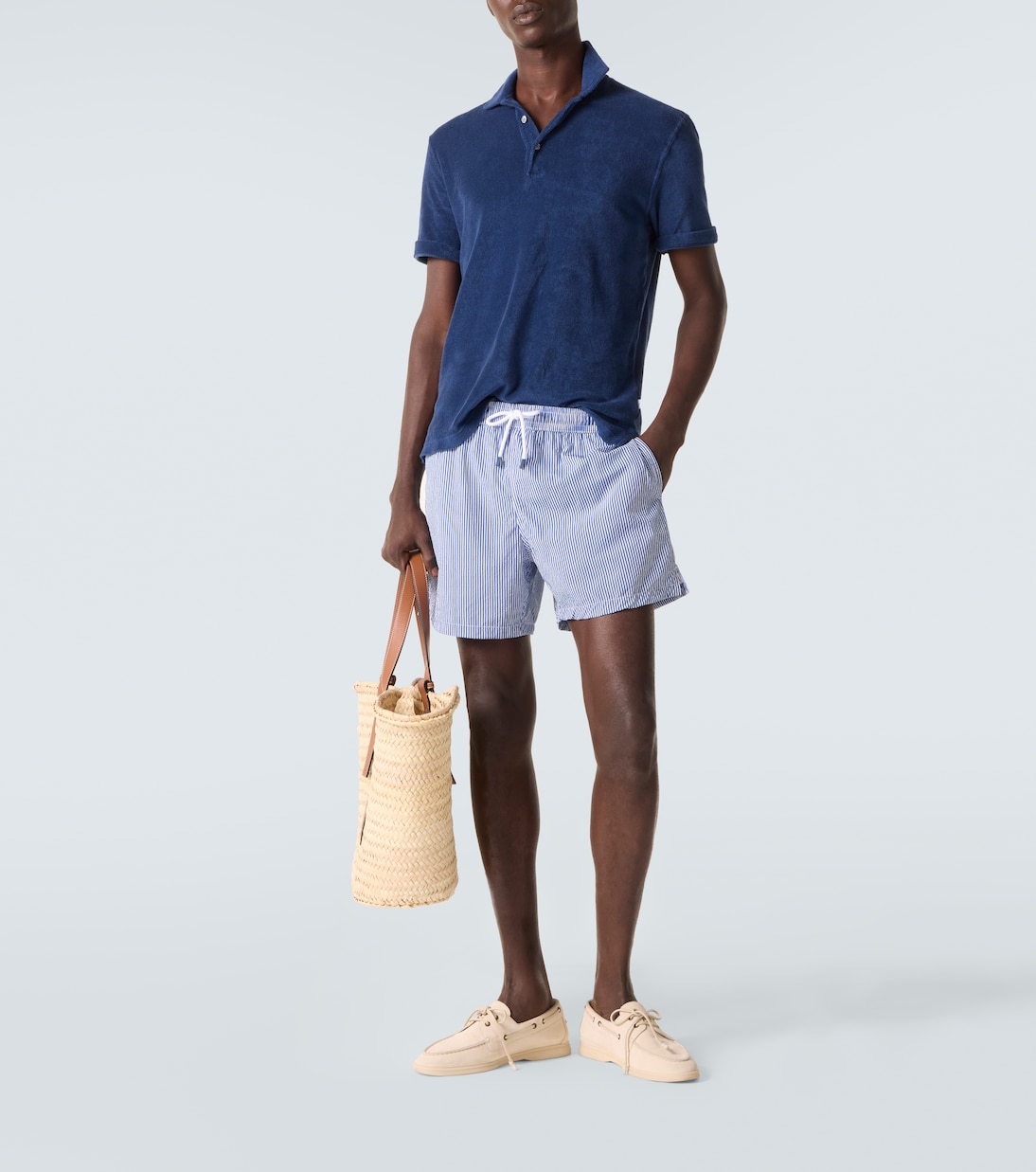 Mondial cotton terry polo shirt  | Fedeli