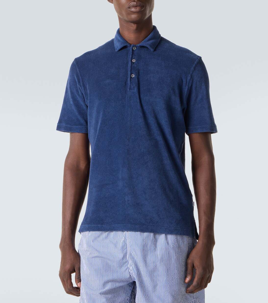 Mondial cotton terry polo shirt  | Fedeli