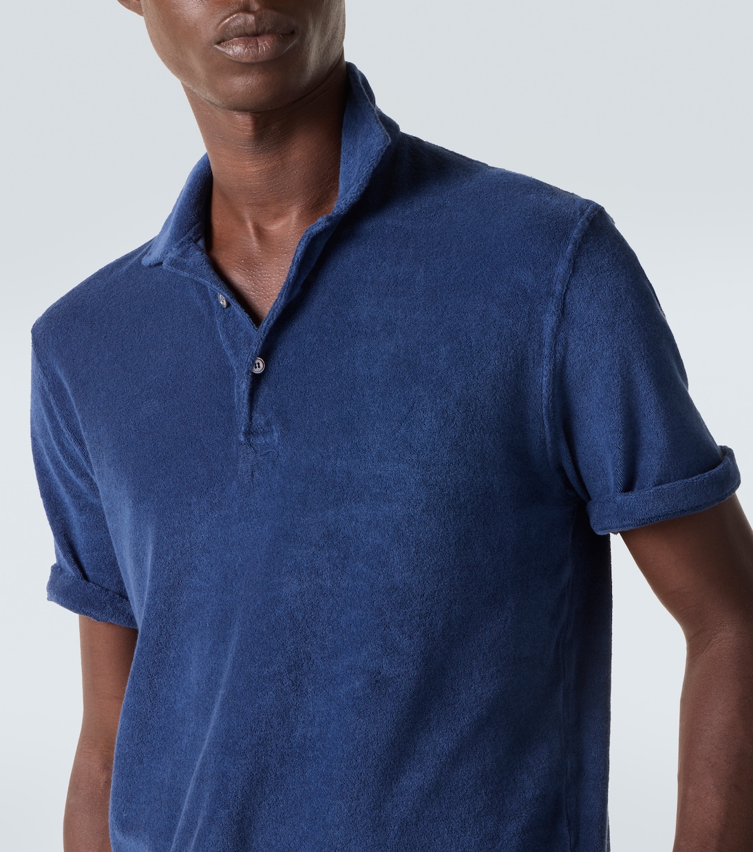 Mondial cotton terry polo shirt  | Fedeli