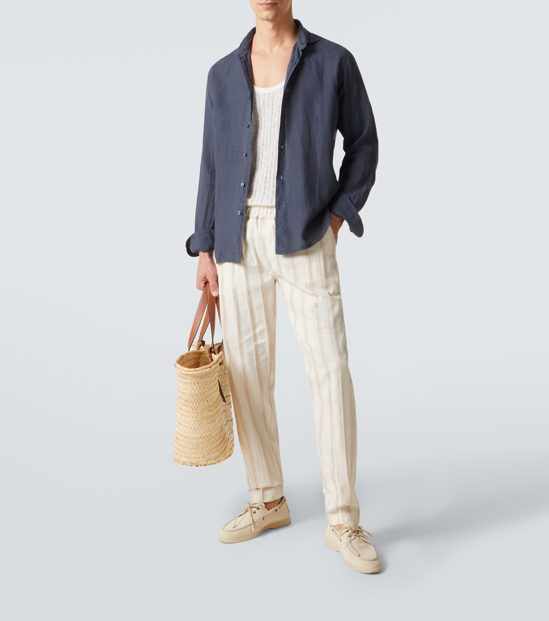 Bonifacio cotton-blend tapered pants | Fedeli