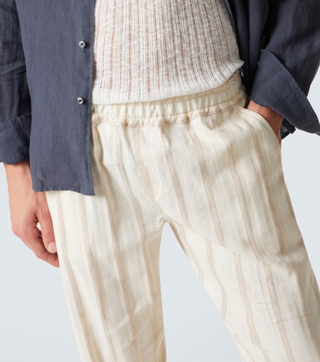 Bonifacio cotton-blend tapered pants | Fedeli