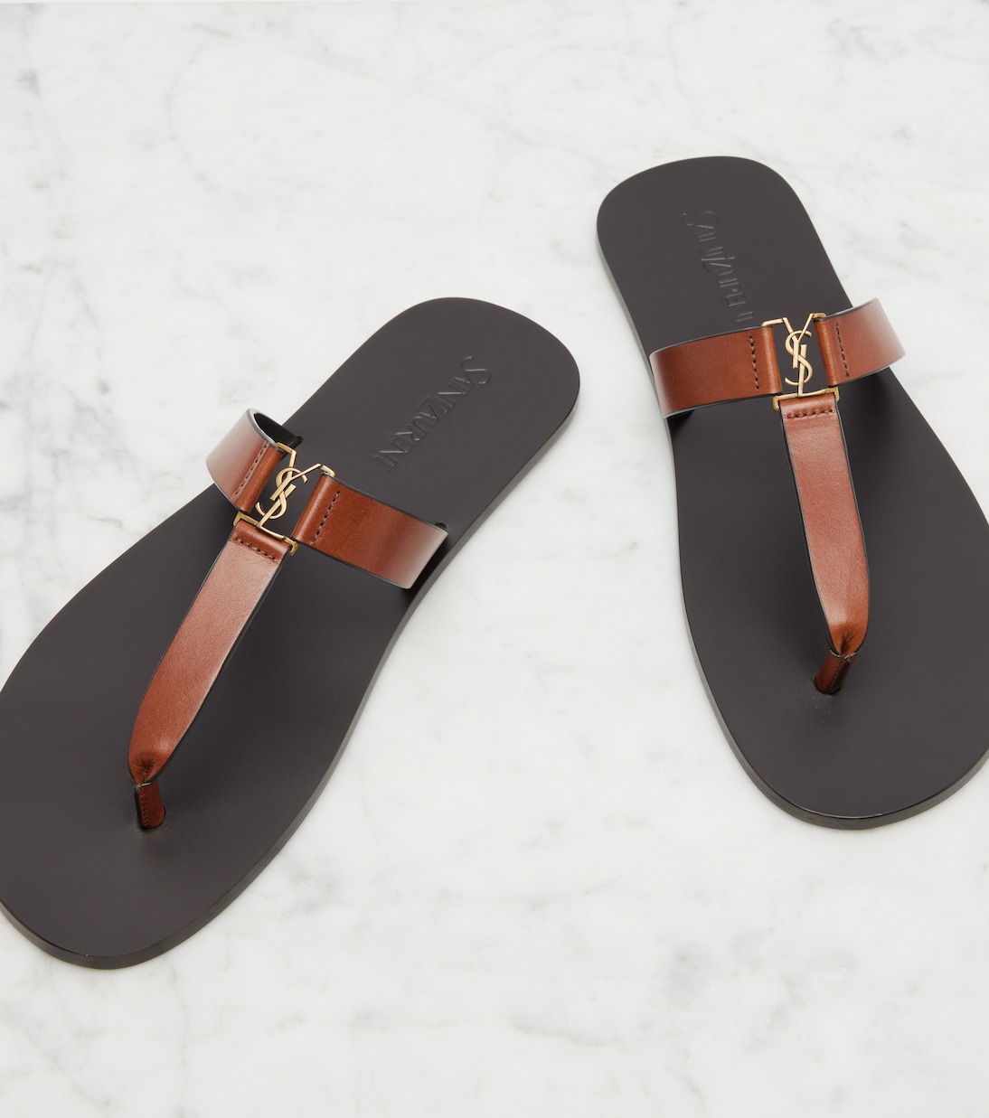 Sandalias Cassandre de piel | Saint Laurent