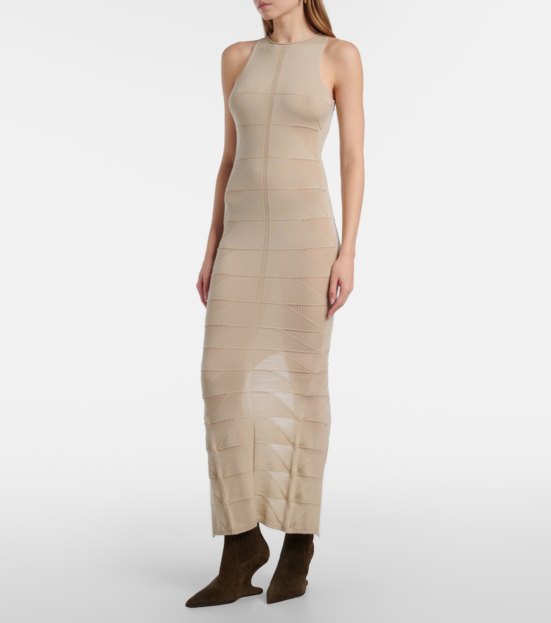 Robe longue Motivo en laine vierge | Rick Owens