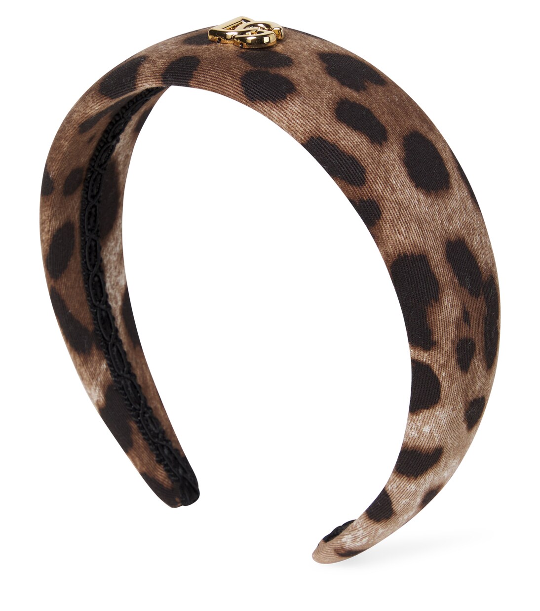 Leopard-print cotton-blend headband | Dolce&Gabbana Kids
