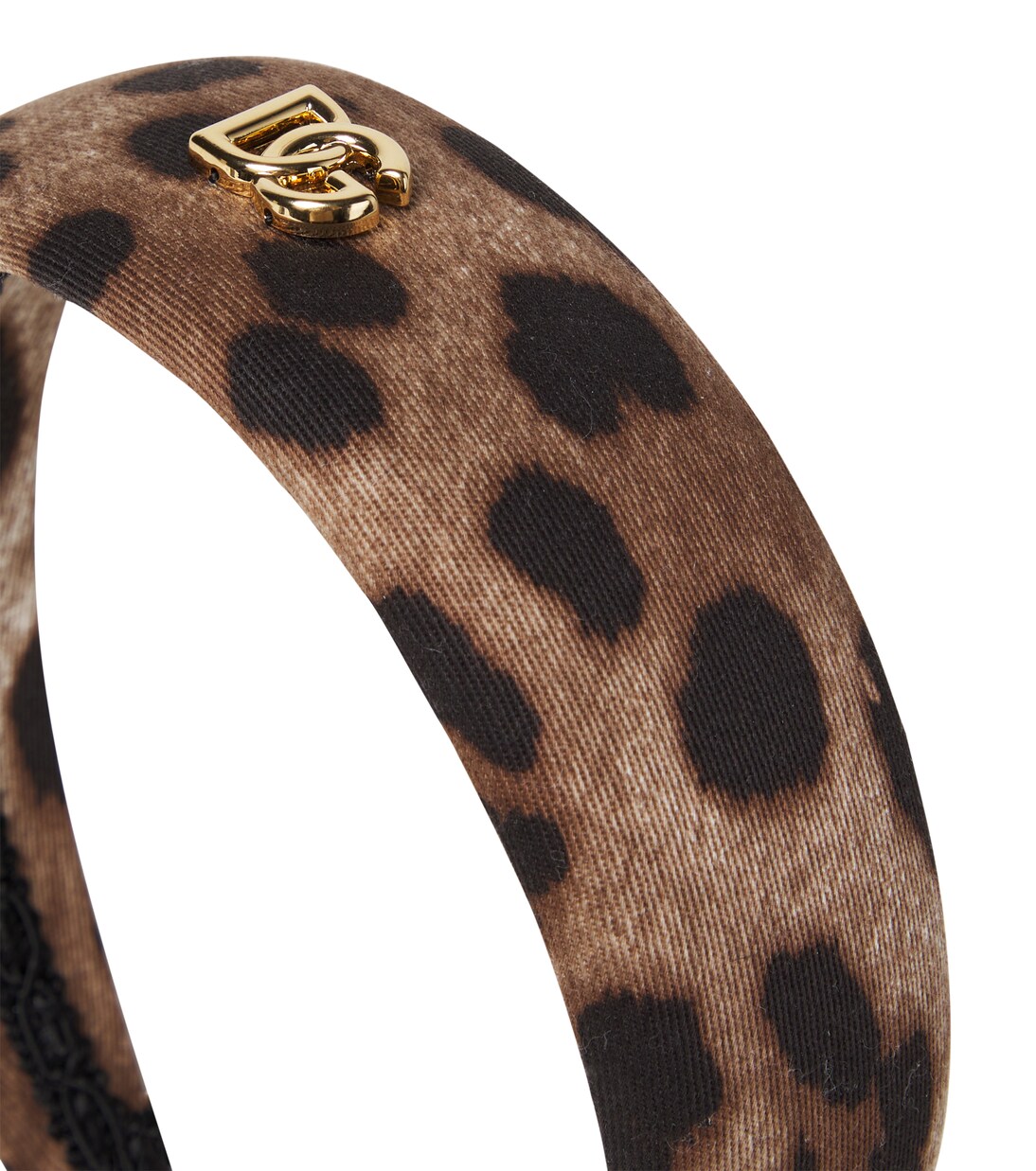 Leopard-print cotton-blend headband | Dolce&Gabbana Kids