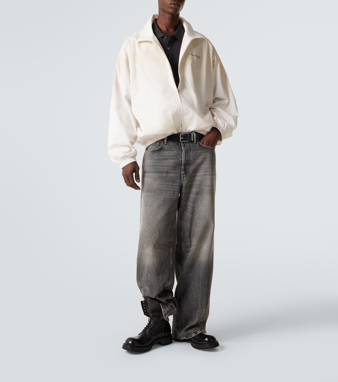 Logo cotton poplin bomber jacket | Acne Studios