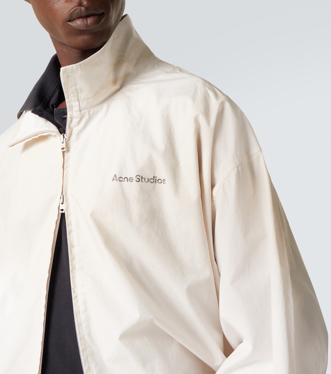Logo cotton poplin bomber jacket | Acne Studios