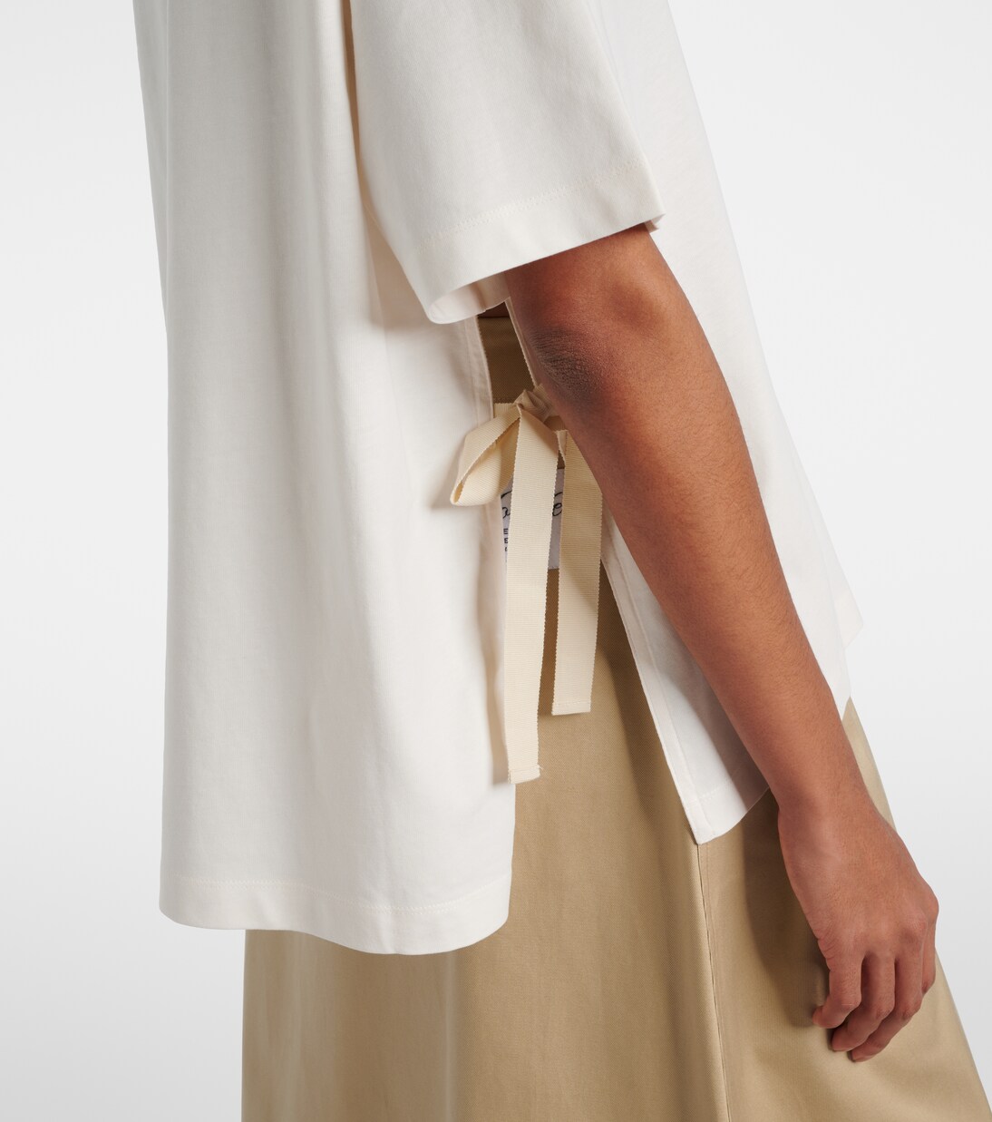 Embroidered oversized cotton jersey T-shirt | Moncler