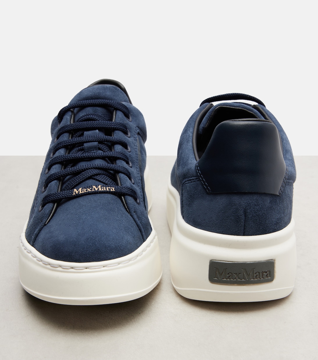 Suede platform sneakers | Max Mara