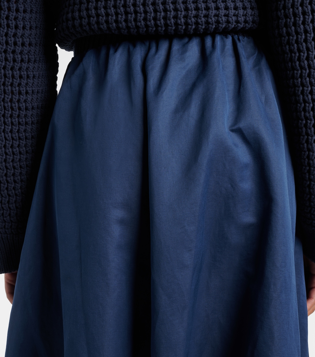 棉质混纺中长半身裙 | Brunello Cucinelli