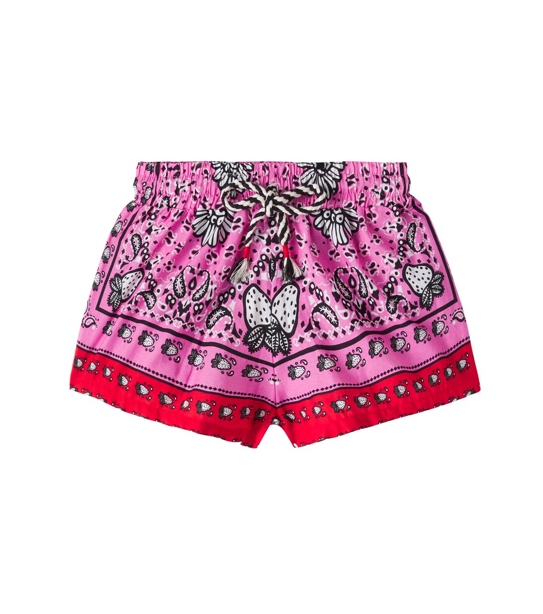 Morango Bandana cotton shorts | Fábula