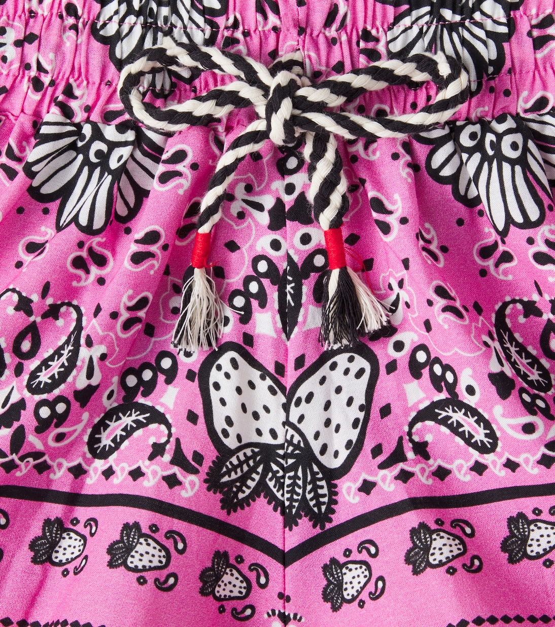 Morango Bandana cotton shorts | Fábula