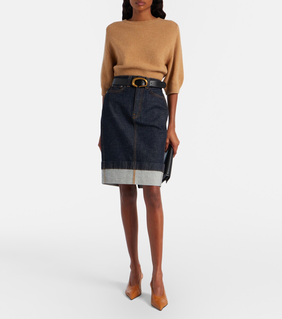 Lorelai cropped wool and cashmere sweater | Khaite