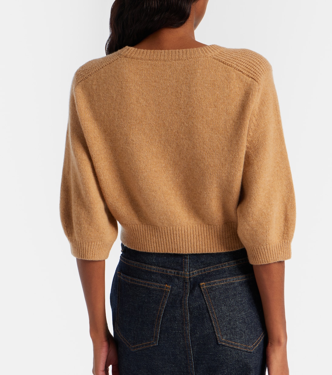Lorelai cropped wool and cashmere sweater | Khaite