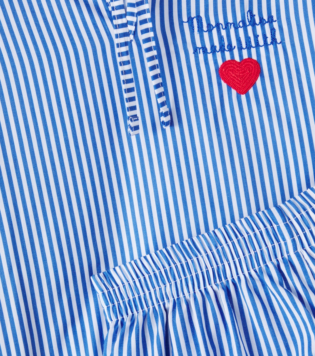 Ensemble top et short rayé en coton | Monnalisa