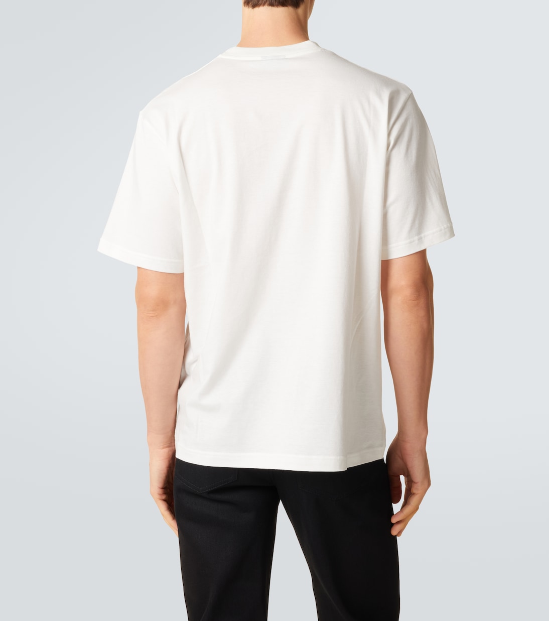 T-shirt en coton et soie à logo | Gucci