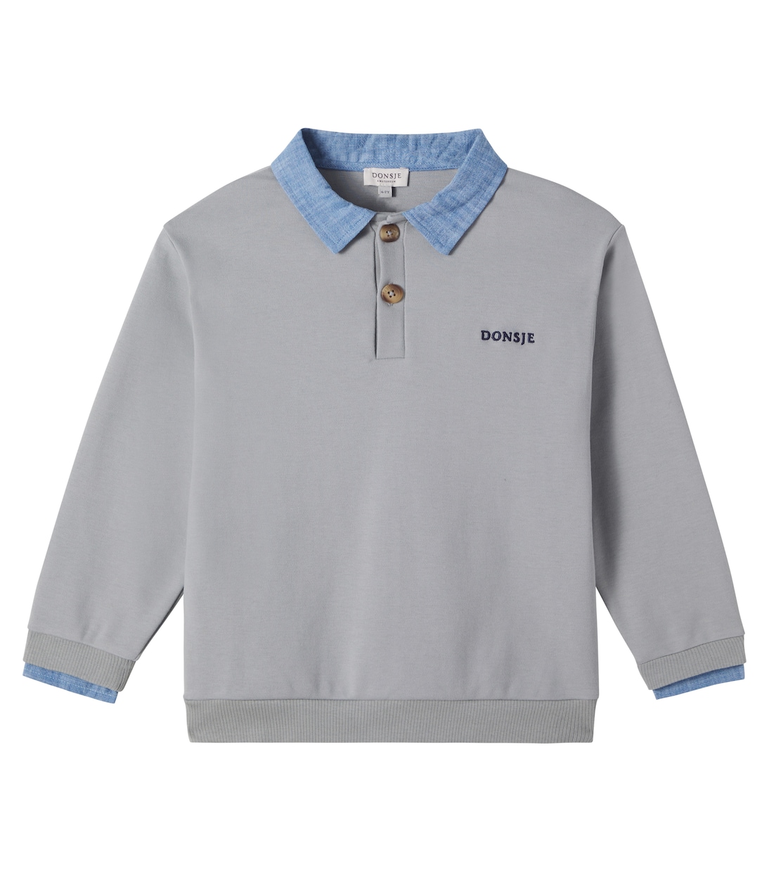 Priem embroidered cotton sweatshirt | Donsje