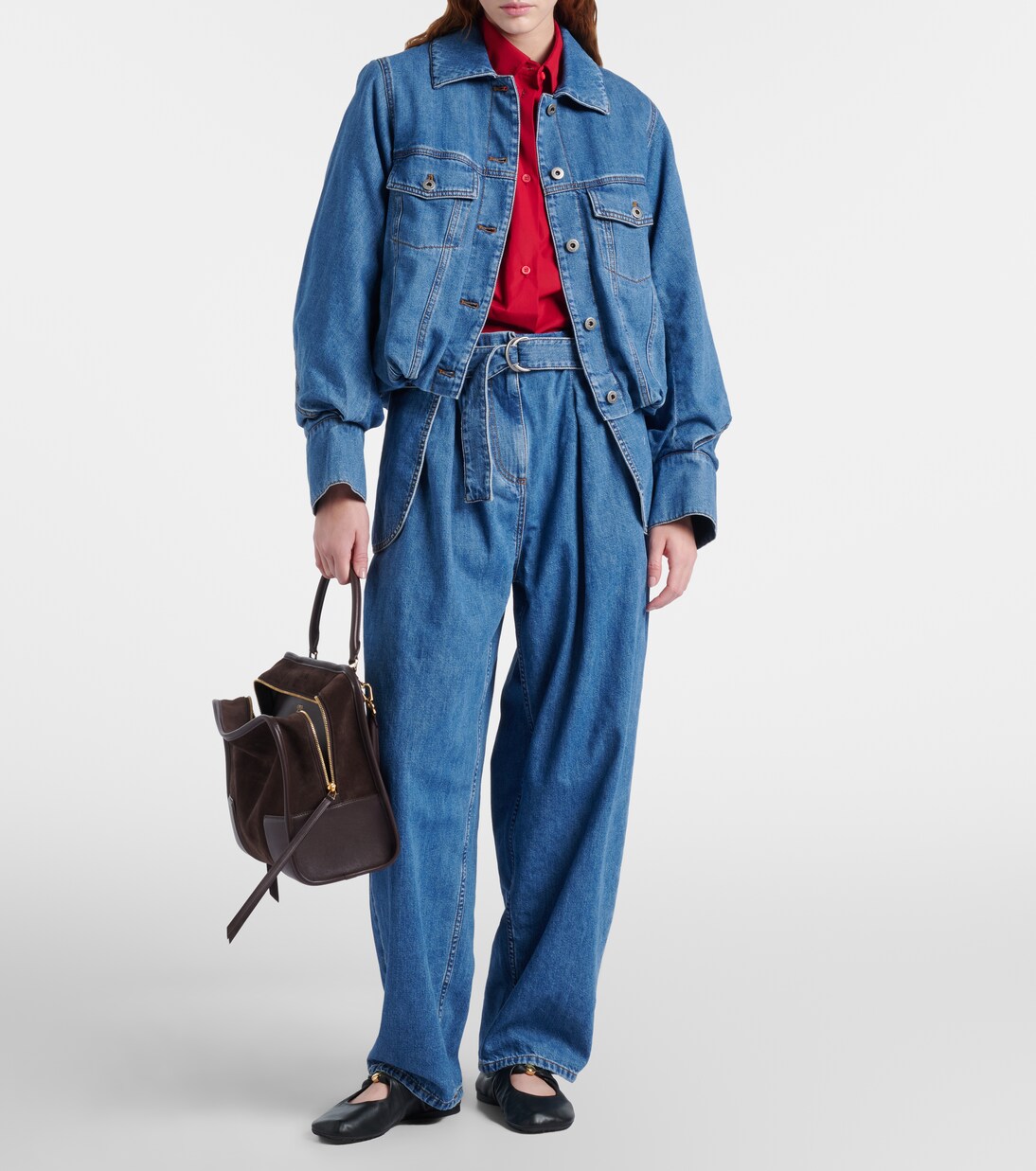 Belted wide-leg jeans | Loewe