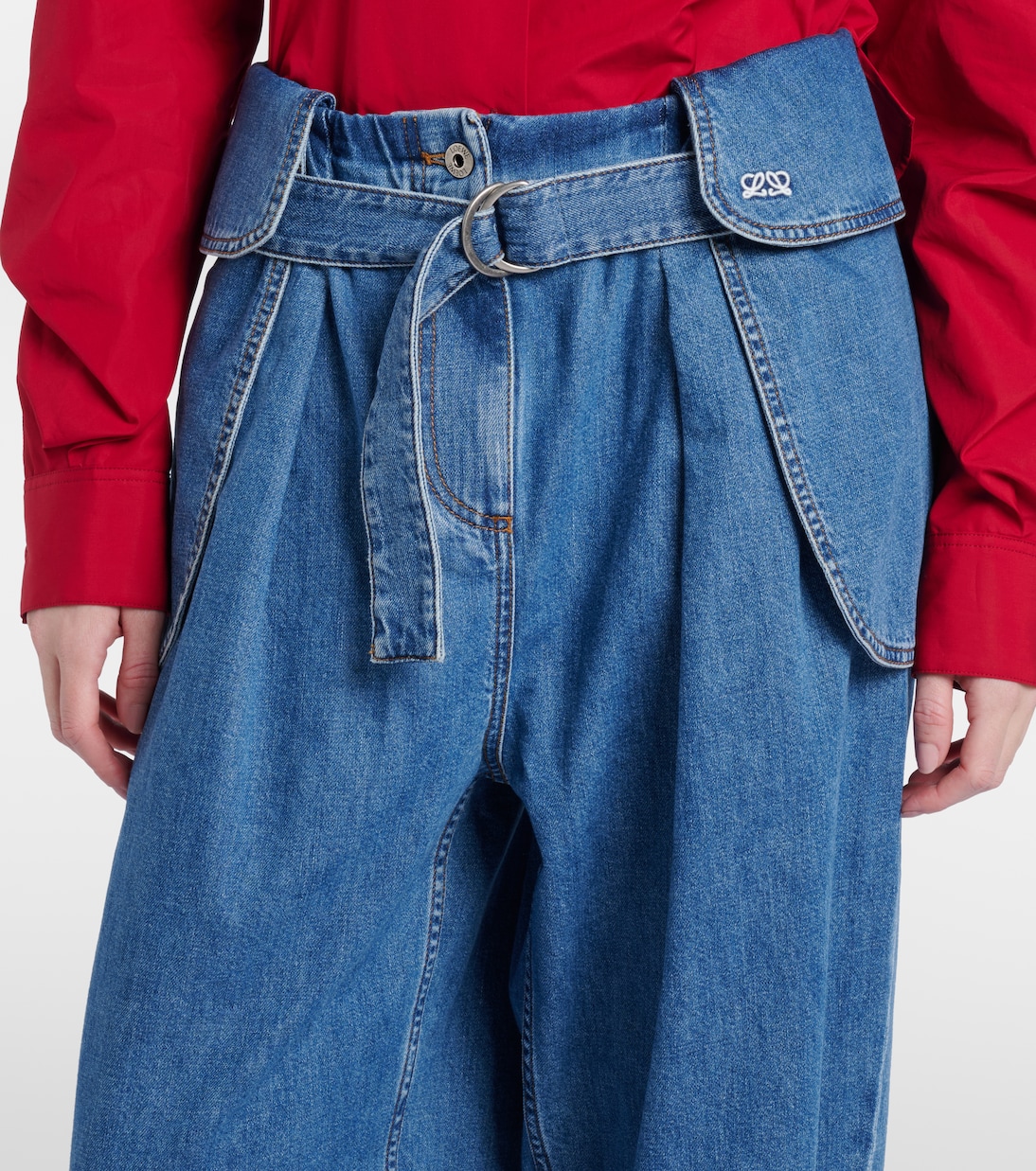 Belted wide-leg jeans | Loewe