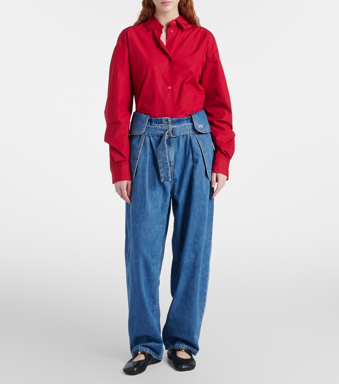 Belted wide-leg jeans | Loewe