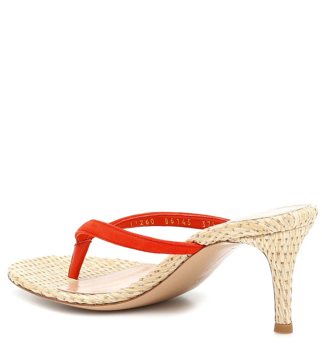 Sandalias Calypso 70 de ante y rafia | Gianvito Rossi