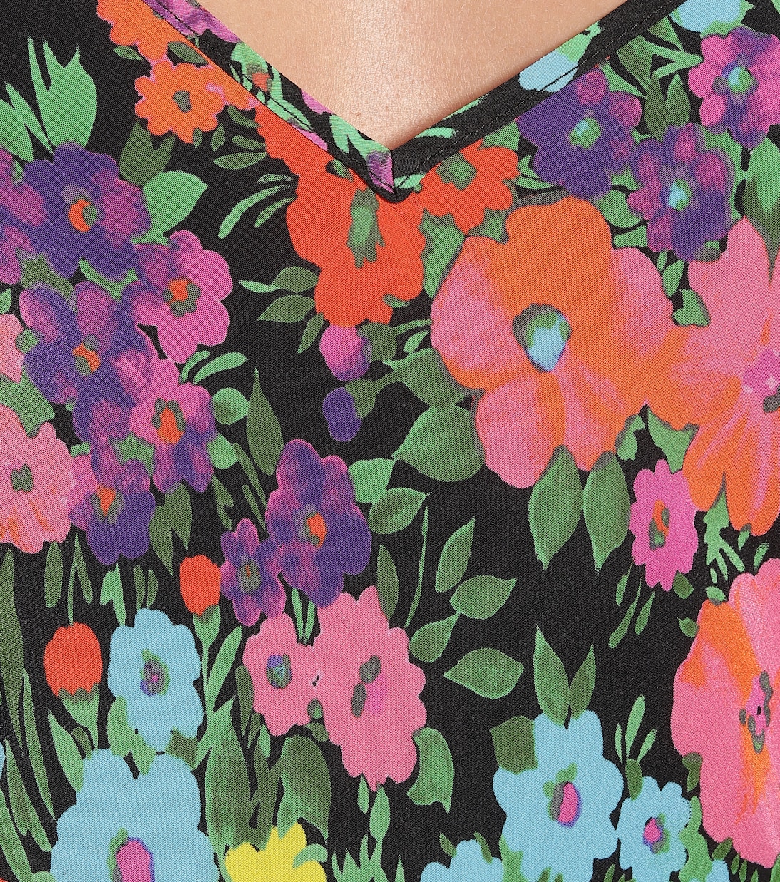 Vestido largo de seda floral | Les Rêveries