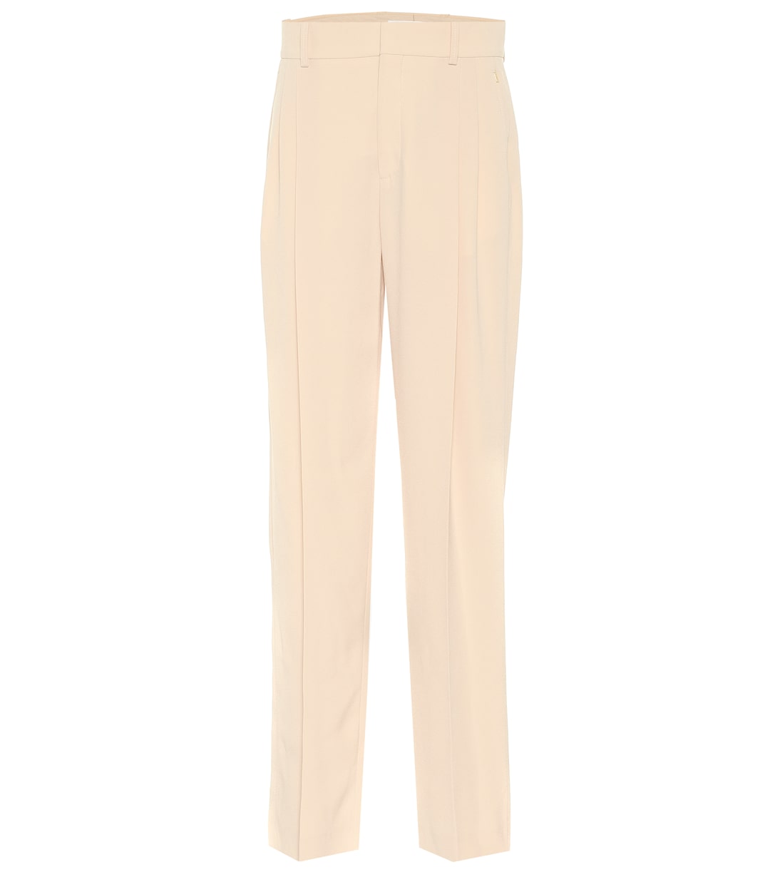 High-rise straight crêpe pants | Chloé