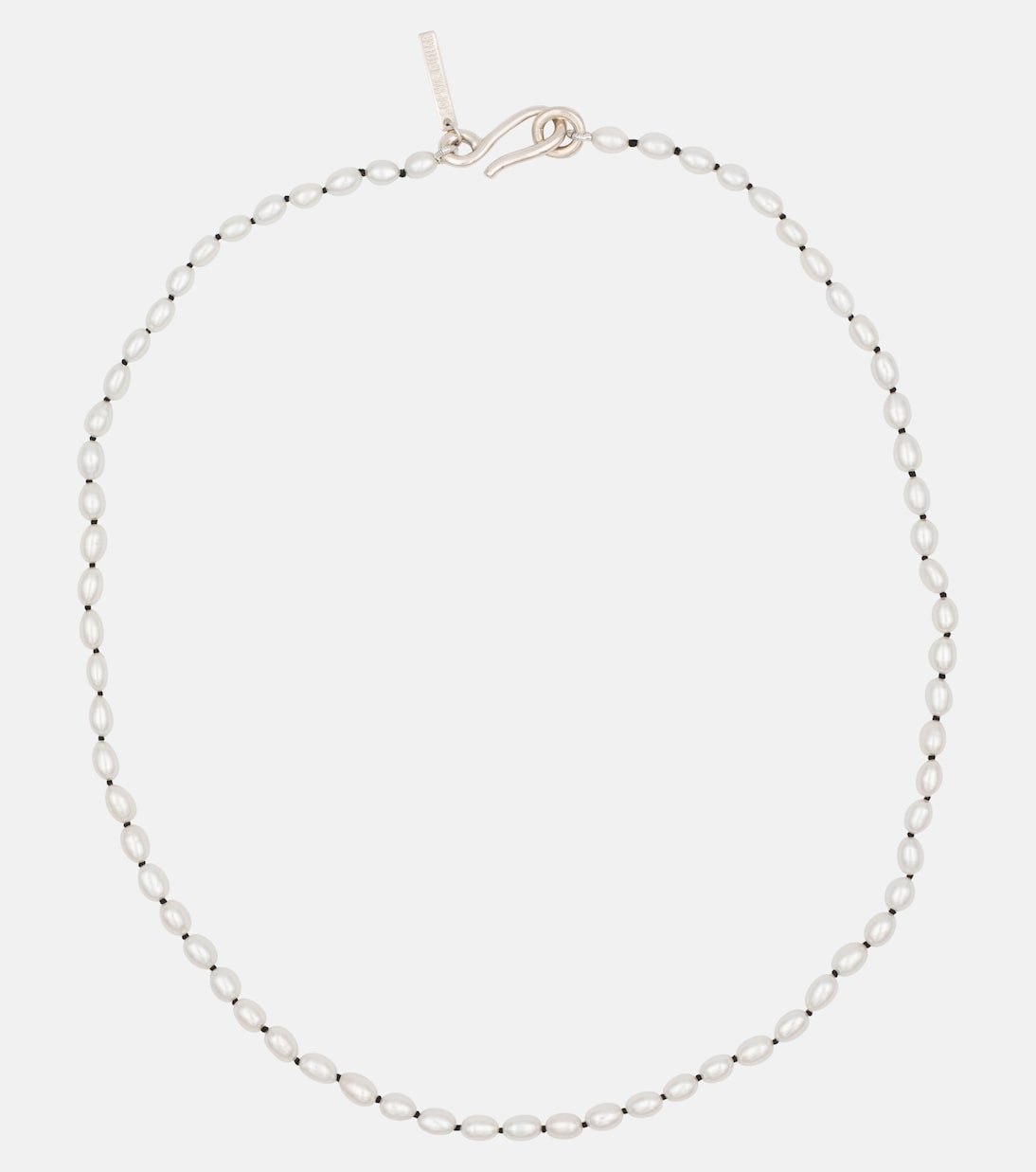 Tiny pearl and sterling silver necklace | Sophie Buhai