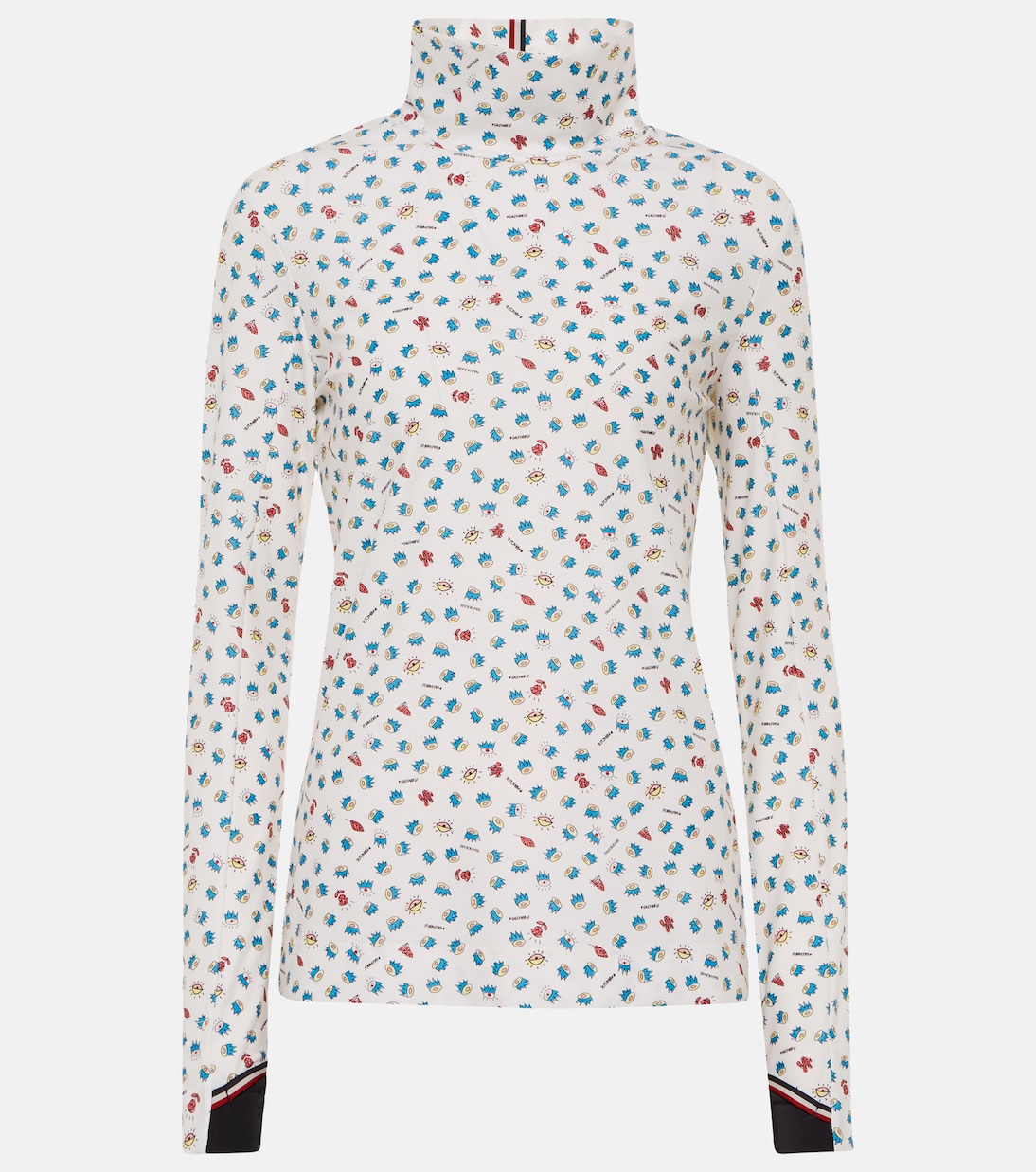 x Naj-Oleari 3 Moncler Grenoble printed turtleneck ski top | Moncler Genius